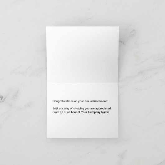 Classy Employee Achievement Awards - Bedankt voor  (Binnen)