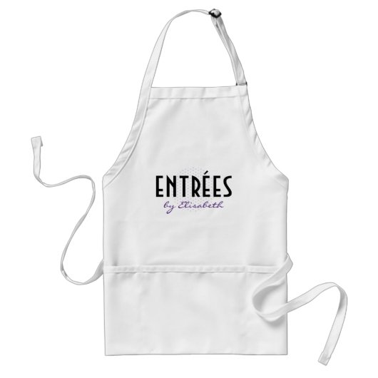 Classy en  Apron met Polka Dots Standaard Schort (Voorkant)