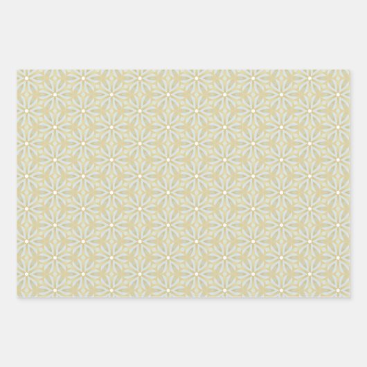 Classy en Bold Gold Geometric Inpakpapier Vel (Voorkant 2)