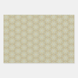 Classy en Bold Gold Geometric Inpakpapier Vel