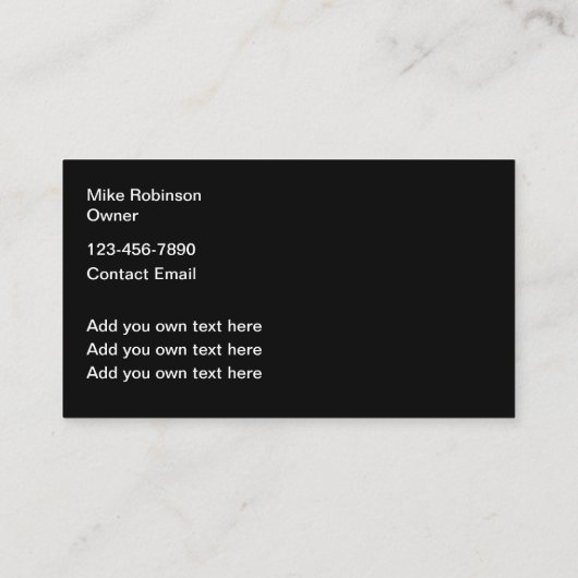 Classy en Cool Automotive Visitekaartjes Nieuw (Achterkant)