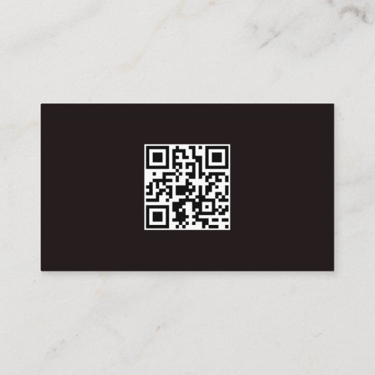 Classy en cool bouwthema QR-code Visitekaartje (Achterkant)