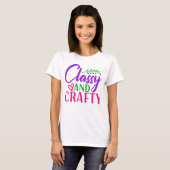 Classy en Crafty Vrouwen T-shirt (Voorkant volledig)