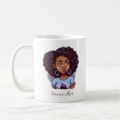 Classy en Elegant Afro Woman Koffiemok (Links)