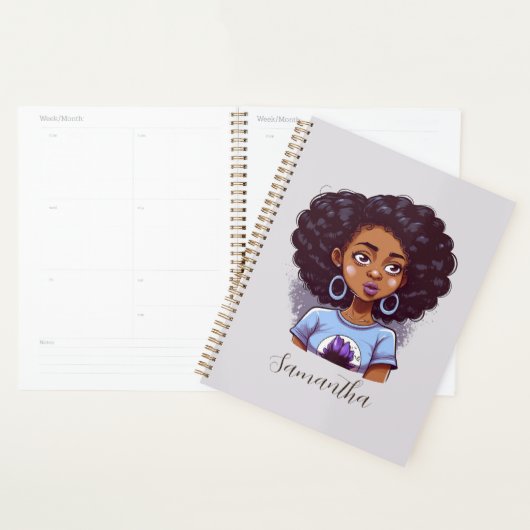 Classy en Elegant Afro Woman Planner (Display)