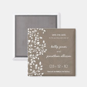 Classy en Elegant Bewaar de Datum Bruiloft Magneet (Voorkant / Achterkant)