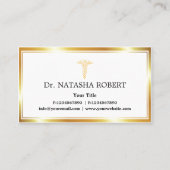 Classy en Elegant Medische Zorg Afspraakkaart Afsprakenkaartje (Voorkant)