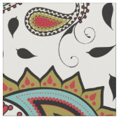Classy en mooie Paisley op wit Stof (Close Up)