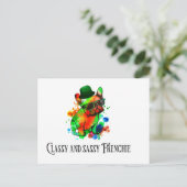 classy en sassy Frenchie Briefkaart (Staand voorkant)