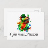 classy en sassy Frenchie Briefkaart (Voorkant / Achterkant)