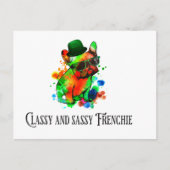 classy en sassy Frenchie Briefkaart (Voorkant)