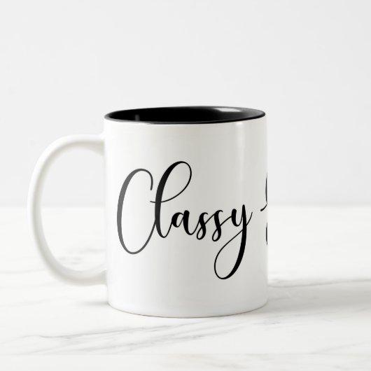 Classy- en Sassy-Mok Tweekleurige Koffiemok (Links)