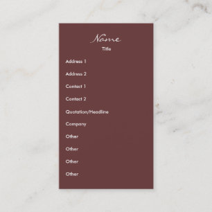 Classy en Snazzy Business Woman Visitekaartje