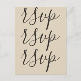 Classy en Sophisticated "rsvp" Briefkaart