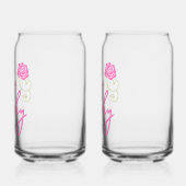 Classy en Trashy Pink Rose Blikvorm Glas (Links)