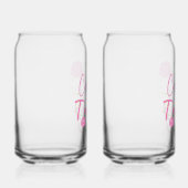 Classy en Trashy Pink Rose Blikvorm Glas (Rechts)