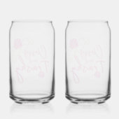 Classy en Trashy Pink Rose Blikvorm Glas (Achterkant)