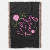 Classy en Trashy Pink Rose Deken (Voorkant Verticaal)