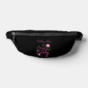Classy en Trashy Pink Rose gepersonaliseerd Heuptasje