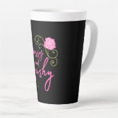 Classy en Trashy Pink Rose Latte Mok (Rechterhoek)
