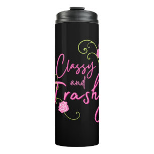 Classy en Trashy Pink Rose Thermosbeker