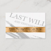 Classy Estate Will And Trust Attorney Visitekaartje (Voorkant)