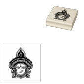 Classy etnische Durga Maa | Indiase godin Rubberstempel (Gestempeld)