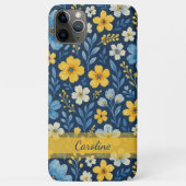 Classy Etnische Mediterrane Bloemenkunst Patroon Case-Mate iPhone Case (Achterkant)