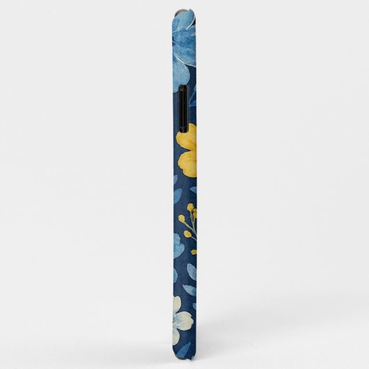 Classy Etnische Mediterrane Bloemenkunst Patroon Case-Mate iPhone Case (Achterkant/rechts)