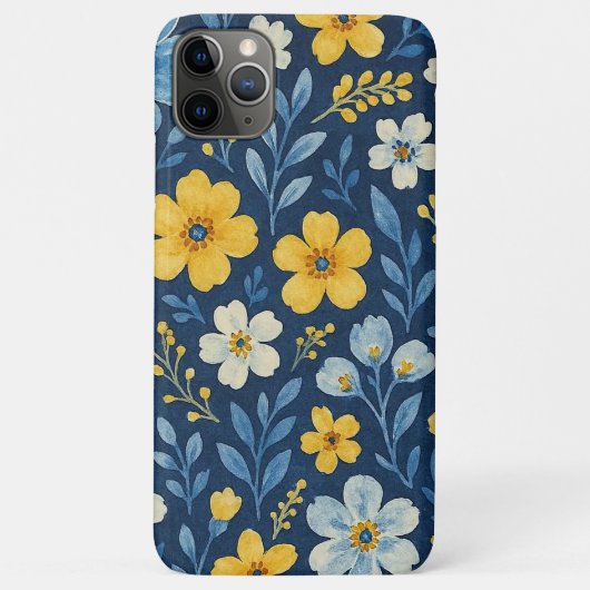 Classy Etnische Mediterrane Bloemenkunst Patroon Case-Mate iPhone Case (Achterkant)