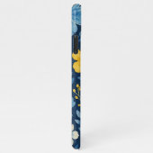 Classy Etnische Mediterrane Bloemenkunst Patroon iPhone Hoesje (Rechterkant)