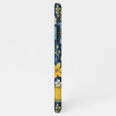 Classy Etnische Mediterrane Bloemenkunst Patroon iPhone Hoesje (Linkerkant)