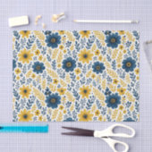 Classy Etnische Mediterrane Bloemenkunst Patroon Tissuepapier (Craft)