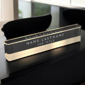 Classy Executive Black Gold Professional Naambordje