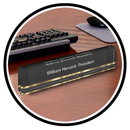Classy Executive Company President Desk Plaque Naambordje