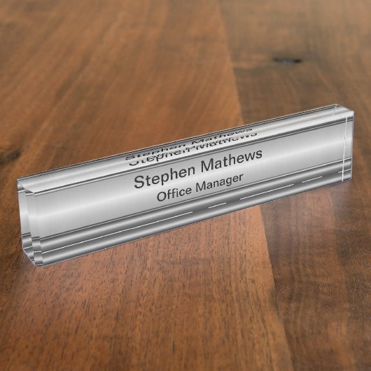 Classy Executive Desk Naam Borden Naambordje (Zijkant)