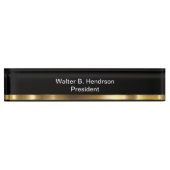 Classy Executive Desk Plaque Naambordje (Voorkant)