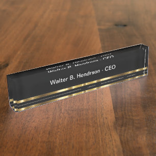 Classy Executive Desk Plaque Nieuw Naambordje