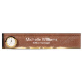 Classy Executive Gift Leather Look Desk Name Plate Naambordje (Voorkant)