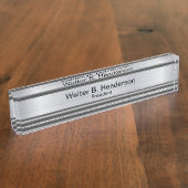 Classy Executive Gift Naam Plaque Naambordje (Zijkant)