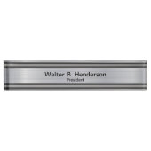 Classy Executive Gift Naam Plaque Naambordje (Voorkant)