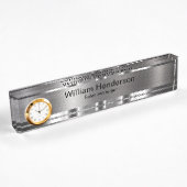 Classy Executive Gift Silver Tone Desk Name Bord Naambordje