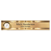 Classy Executive Gold Tone Gift Desk Name Bord Naambordje (Voorkant)