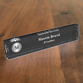 Classy Executive Management Monogram Naambordje (Zijkant)