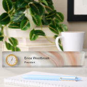 Classy Executive Monogram Elegant Stone Kijk Naambordje