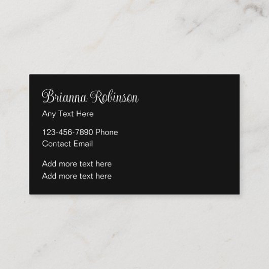 Classy Executive Monogram Visitekaartjes (Achterkant)