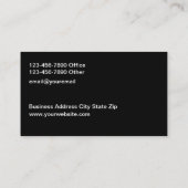Classy Executive Personal Concierge Assistant Visitekaartje (Achterkant)