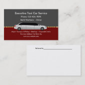 Classy Executive Taxi Car Service Visitekaartje (Voorkant / Achterkant)