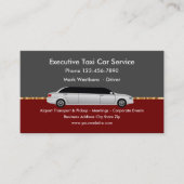 Classy Executive Taxi Car Service Visitekaartje (Voorkant)