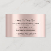 Classy Eyes Mink Lashes Makeup Artist Roos Visitekaartje (Achterkant)
